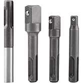 Watris Veiyi 4PCS SDS Plus Socket Adaptor for Drill and Handheld Driver | SDS Plus Extension, 1/4" Hex Shank Drill Bit Set, Impact Socket Adaptor, 1/4"3/8"1/2" Square Extension Connector