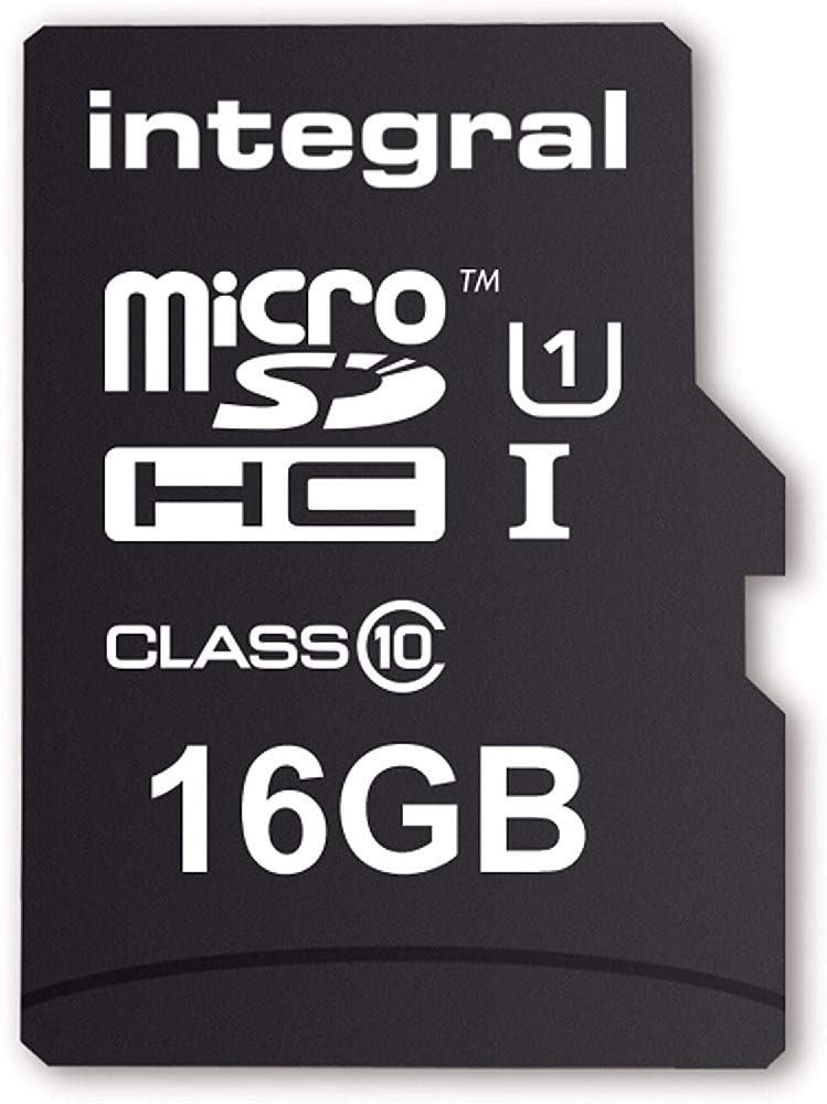 Integral UltimaPro 16GB MicroSDHC Class 10 U1 Memory Card with SD Adapter 40MB/s