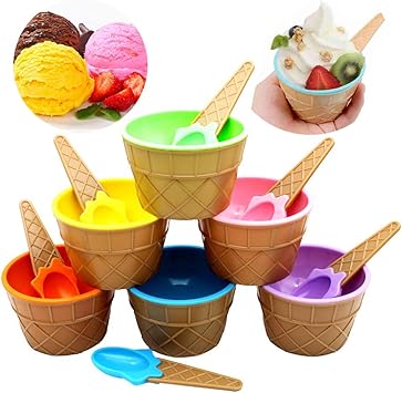 Ziyero Niedlich Bunte EIS-Schalen Eisbecher Geschenke Dessert Schalen