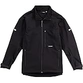 TRUEWERK Men's Softshell Work Jacket - S3 Solution Coat Technical Workwear, Lightweight, Waterproof with 4-Way Stretch