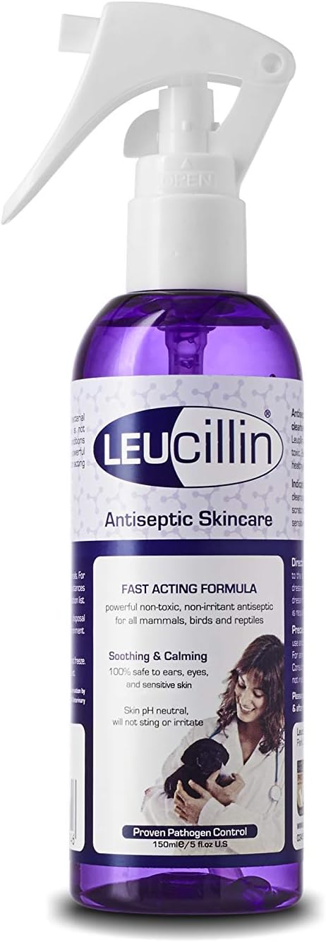 Leucillin Natural Antiseptic Spray 150ml for Pets Dogs Cats All Animals