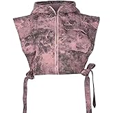 Novaorily Womens Causal Sleeveless Hooded Denim Vest Zipper Padded Vest Relax Fit Jean Vest Outwear Cropped Vest Jacket