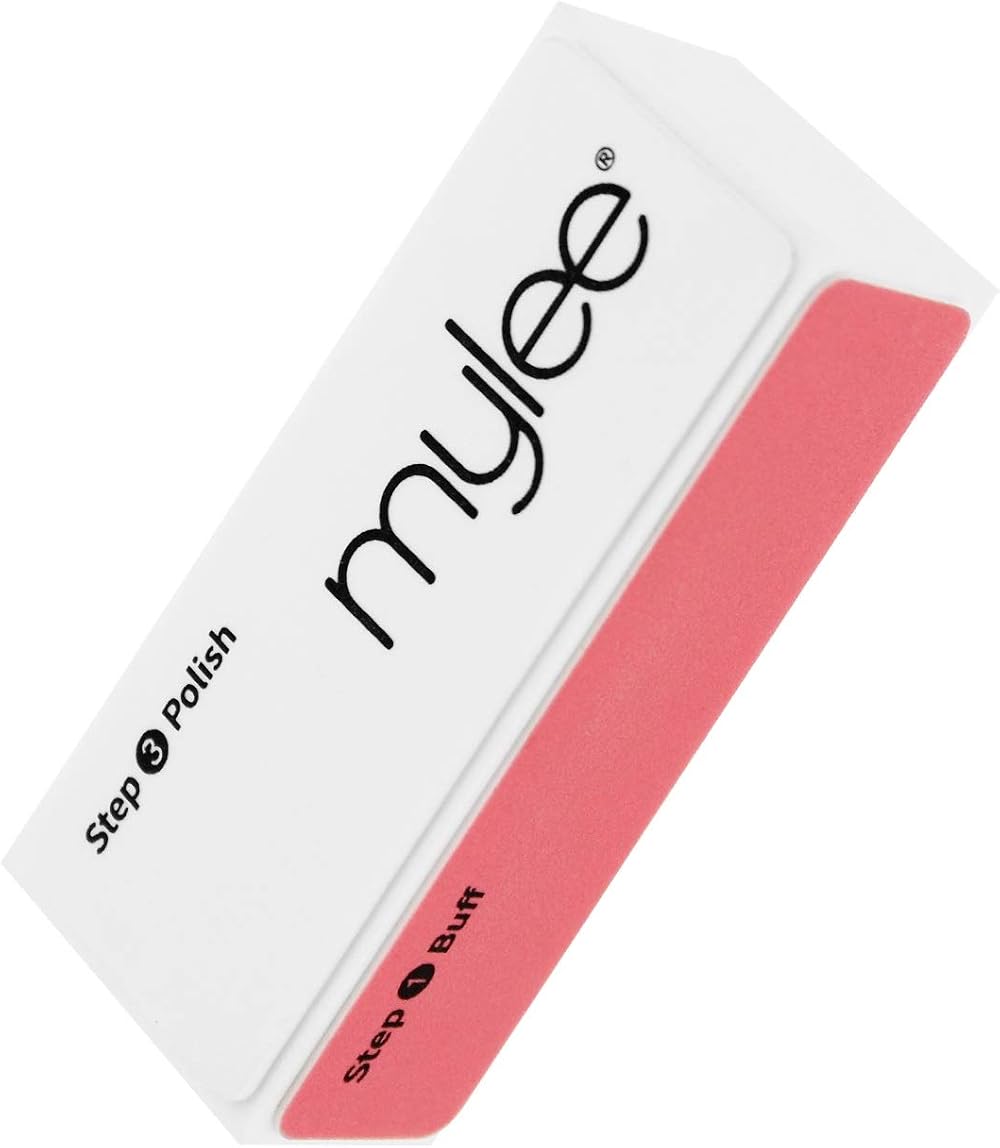 MYLEE 3 Way Nail Buffer Professional Sanding File 3-Sided Grit Gel Acrylic Prep