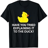 Funny Programmer Rubber Duck Debugging T-Shirt