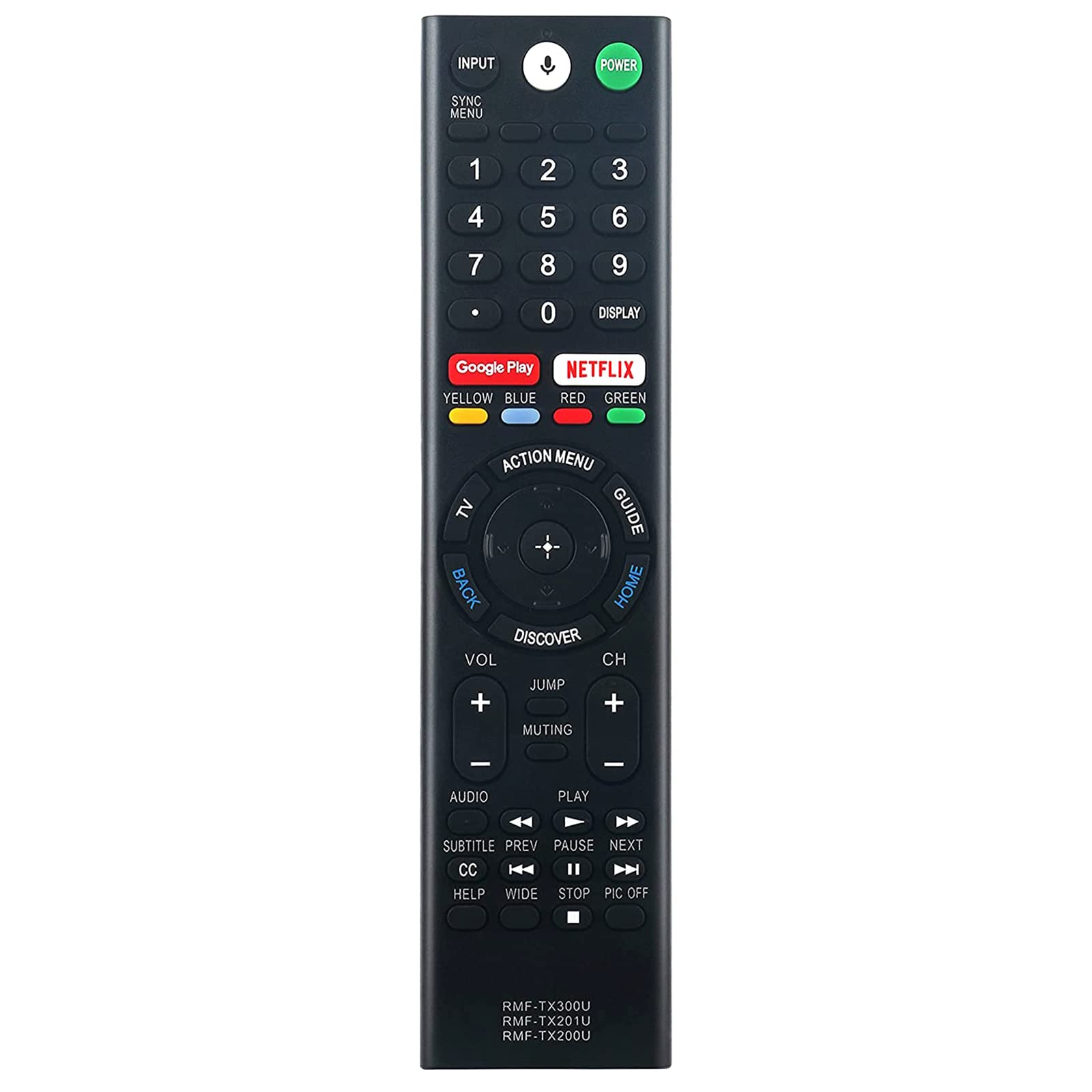 3IN1 RMF-TX300U RMF-TX200U RMF-TX201U Voice Replacement Remote Control Fit for Sony TV XBR-75X900E XBR-75X850E XBR-65X900E XBR-65X850E XBR-55X900E XBR-49X900E XBR-55X800E XBR-49X800E