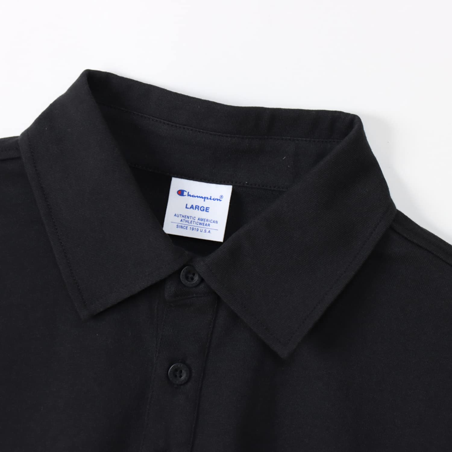 Champion C3-X361Z Amazon.co.jp Exclusive Script Logo Embroidered Basic Polo Shirt, Short Sleeve, 100% Cotton, Script Logo, Embroidered, Polo Shirt