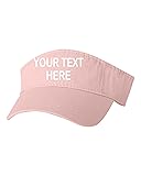 Go All Out One Size Pink Visor Customized Add Your