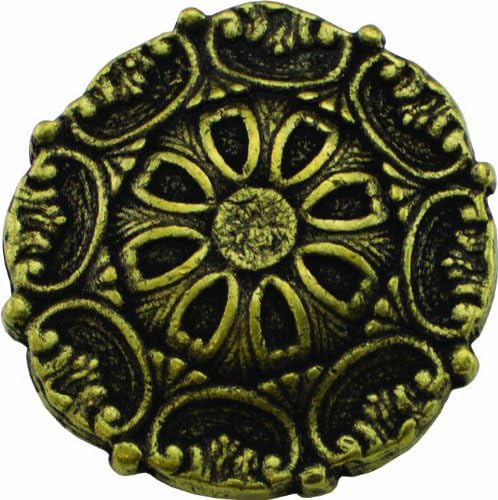 Springfield Leather Company Antique Brass Round Celtic Floral Concho