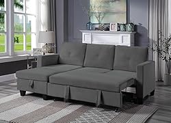 TUTB 82.5'' L-Shape Convertible Sleeper Sectional