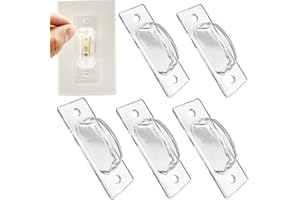AWEI AZHI Light Switch Guard, 6 Pack, Clear Light Switch lock, Child Proof Light Switch Cover Guard, Keeps Light ON Or Off Protects Your Lights or Circuits from Accidentally Being Turned on or Off