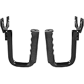 Hooke Road Wrangler TJ Front Grab Handles for 1997-2006 Jeep Wrangler TJ &amp; Unlimited - Steel,Black