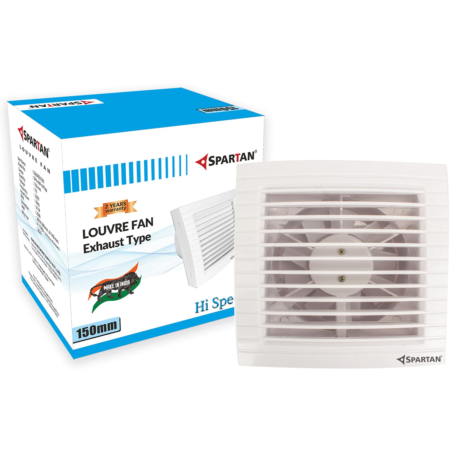 Spartan Pro Vento 6 inch, Blade Size 150 mm, Axial/Exhaust Fan for