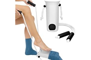 BEAUGIREW Sock Aid for Putting on Socks Sock Helper with Foam Handles Easy Put on and Off Sock Assist for Seniors Disabled Pr