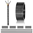 22 Gauge 3 Conductor Electrical Wire 25FT, UL 2464 22 AWG 3 Wire Cable Tinned Copper PVC Stranded 22/3 Core Wire for LED Lighting, Outdoor Low Voltage Extension Cable, Automotive etc.