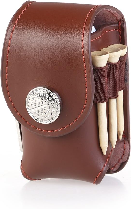 WINOMO Portable Golf Ball Holder Pouch Bag Hold 2 Balls Golfer Aid Tool