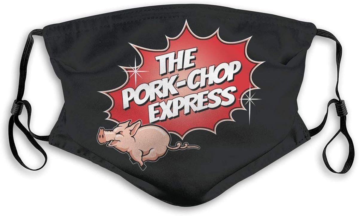 MasksPork chop Express Adjustable Dustproof Reusable Medium Black at