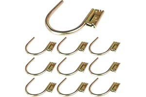 ENJ LASHING ENJ 10 Pack Durable Heavy Duty E-Track J Hooks E Track Accessories for Enclosed Trailer,Workshop & Garage,Maximum Load 1400 Pounds