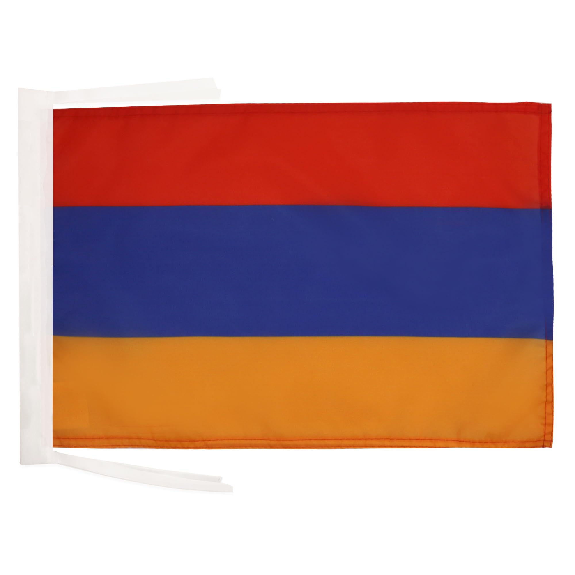 AZ FLAG - Armenia Flag - 18'' x 12'' - 100% Polyester Armenian Small Banner with Two Cords - Fade Resistant - Vivid Colors - 18x12 in - 45x30 Cm — image 1