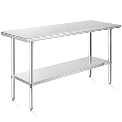 KUTLER Stainless Steel Table 24 x 60 Inches, NSF
