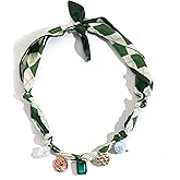 ICFIRSION Bandana Charm Necklace for Women Scarf Necklaces With Charms Pendant Choker Necklaces Jewelry