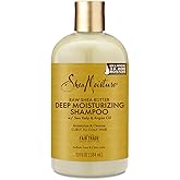 Shea Moisture Raw Shea Butter Deep Moisturizing Sulfate-Free Shampoo for Dry Damaged Hair with Sea Kelp & Argan Oil 384 ml