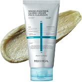 MEDIHEAL Madecassoside Derma Cream Facial Cleanser, Wash Mask (4.06 fl oz) | Deep Pore Cleanser for Sensitive Skin | Hydrating &amp; 0.00 Irritating | Smooth Texture | Noncomedogenic | Korean Face Wash