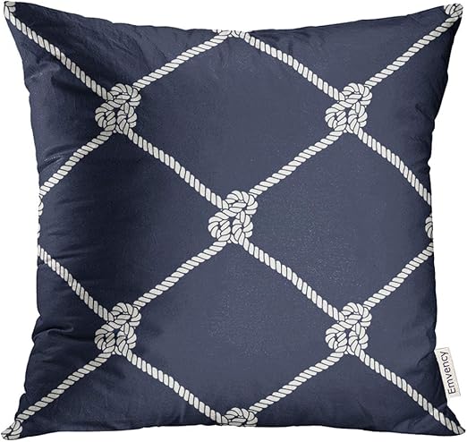 Amazon Com Upoos Throw Pillow Cover Nautical Rope Pattern Endless
