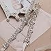 yanstar Silver Rhinestone Crystal Pearls Wedding Bridal Belts With Ivory Ribbon Sashes For Bridal Bridesmaid Gowns