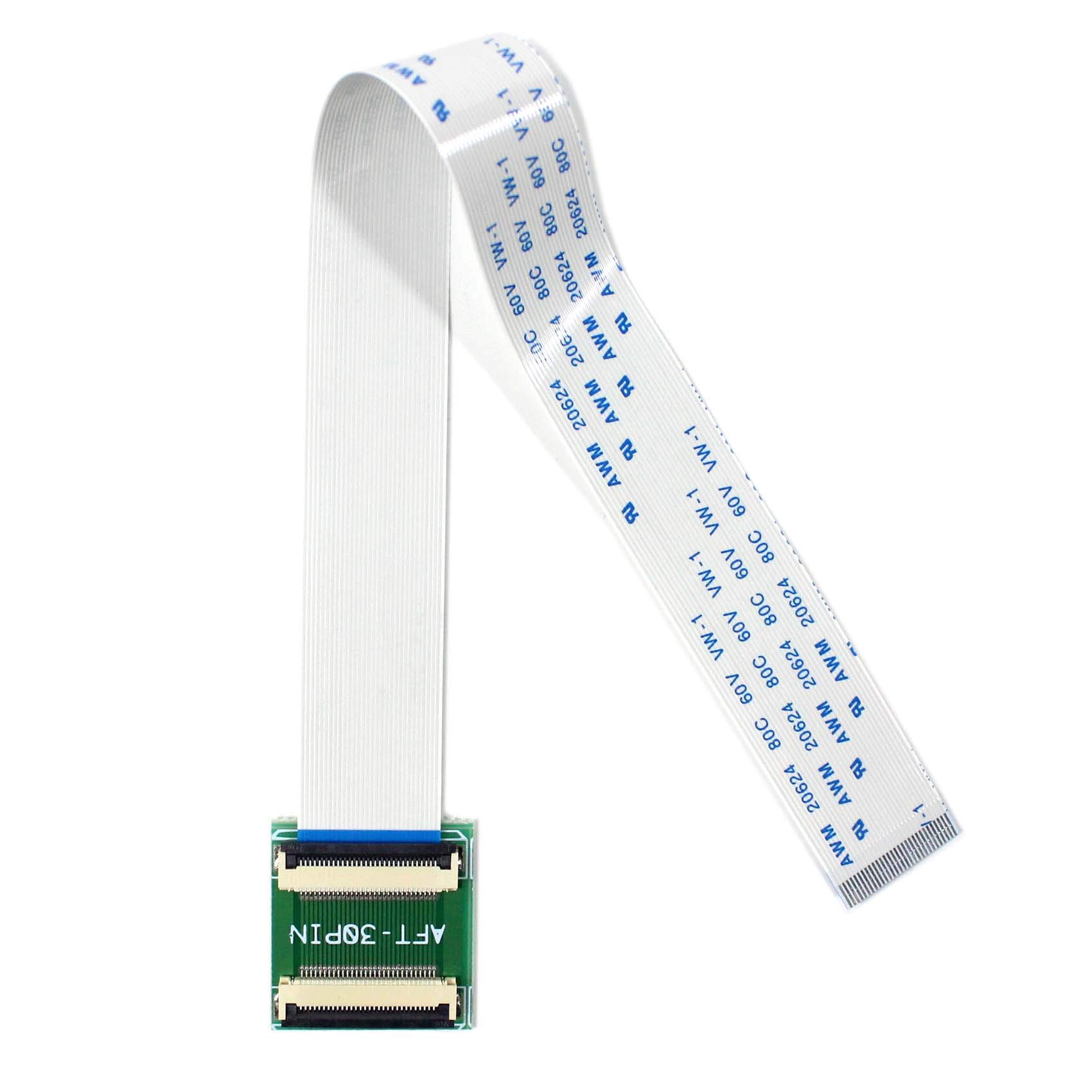 VSDISPLAY 30Pin to 30Pin ZIF 0.5mm connector adapter with extension flat cable FFC extend — image 1