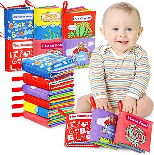 Innoo Tech Cloth Books Baby, My First Non-Toxic Soft Cloth Book