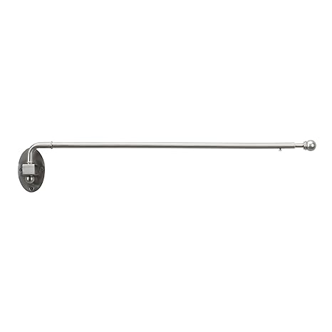 Umbra Ball 20 Inch To 36 Inch Swing Arm Drapery Rod Nickel