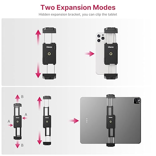 ULANZI ST-29 Phone Tripod Mount, Universal 2-in-1 Tablet