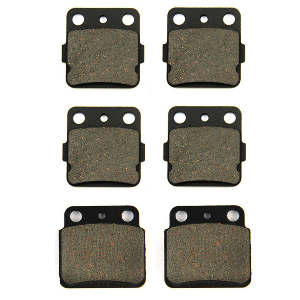 SOMMET Motorcycle front + rear brake pads for Suzuki LT-Z 400 (2003-2012)
