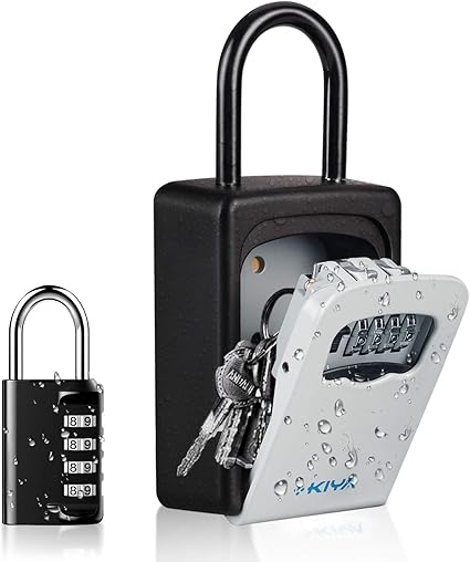 KIYA - Caja de seguridad con candado para llaves: Amazon.es: Oficina y papelería