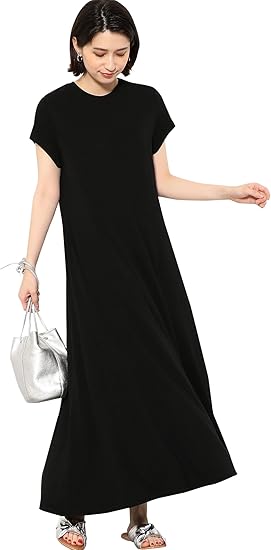 Amazon Co Jp ユナイテッドアローズ グリーンレーベル リラクシング Kfc Tavii パネル ポンチ Tシャツ ワンピース レディース ブラック 09 Free ファッション