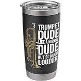 Jazz Trumpeter Quote Trumpet Player Brass Marching Band Stainless Steel Insulated Tumbler