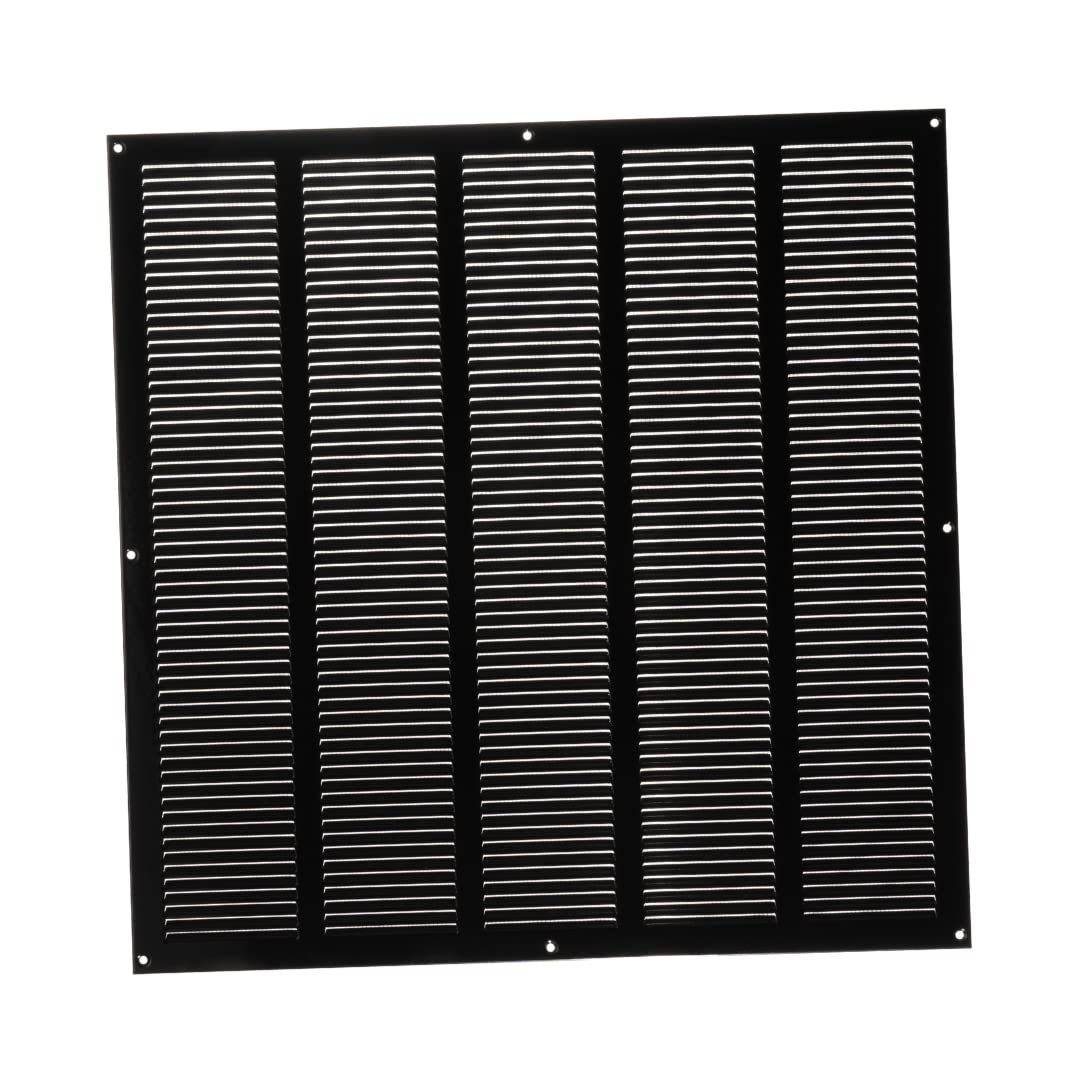 Metal Ventilation Grille Insect Protection Exhaust Air Supply Grille (500x500cm / 20x20'', Black)