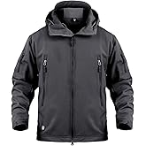 ReFire Gear Men's Army Special Ops Military Tactical Jacket Softshell Fleece Hooded Outdoor Coat