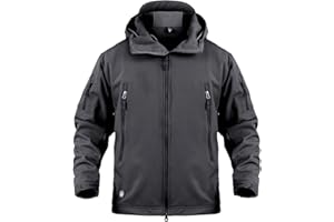 ReFire Gear Men's Army Special Ops Military Tactical Jacket Softshell Fleece Hooded Outdoor Coat
