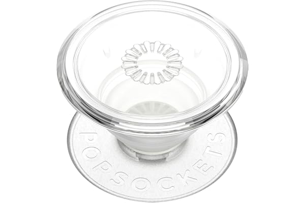 PopSockets Translucent Phone Grip with Expanding Kickstand, PopSockets for Phone, Translucent PopGrip - Clear