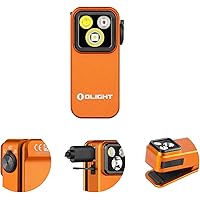 OLIGHT Oclip Pro EDC Flashlight with Flood, Red Light, Tri-Light Source 500 lumens Rechargeable Pocket Light, Easy to Magneti