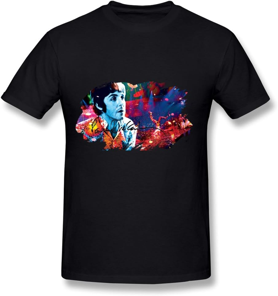 Paul Mccartney Fans Poster Fashion T Shirt For Men Black