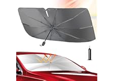 KNTELF Car Sun Shade Windshield Umbrella for Car Window Shades,5 Layers UV Block Coating Folding Car Windshield Sun Shade Cov