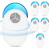 2025 Upgraded Version Ultrasonic Repeller 6 Packs, Indoor Ultrasonic Repellent Insect Defense for Bugs for Roach, Bugs,Pest,Rodent, Mouse, Ant, Mosquito, Mice, Spider, Electronic Plug in Pest Control