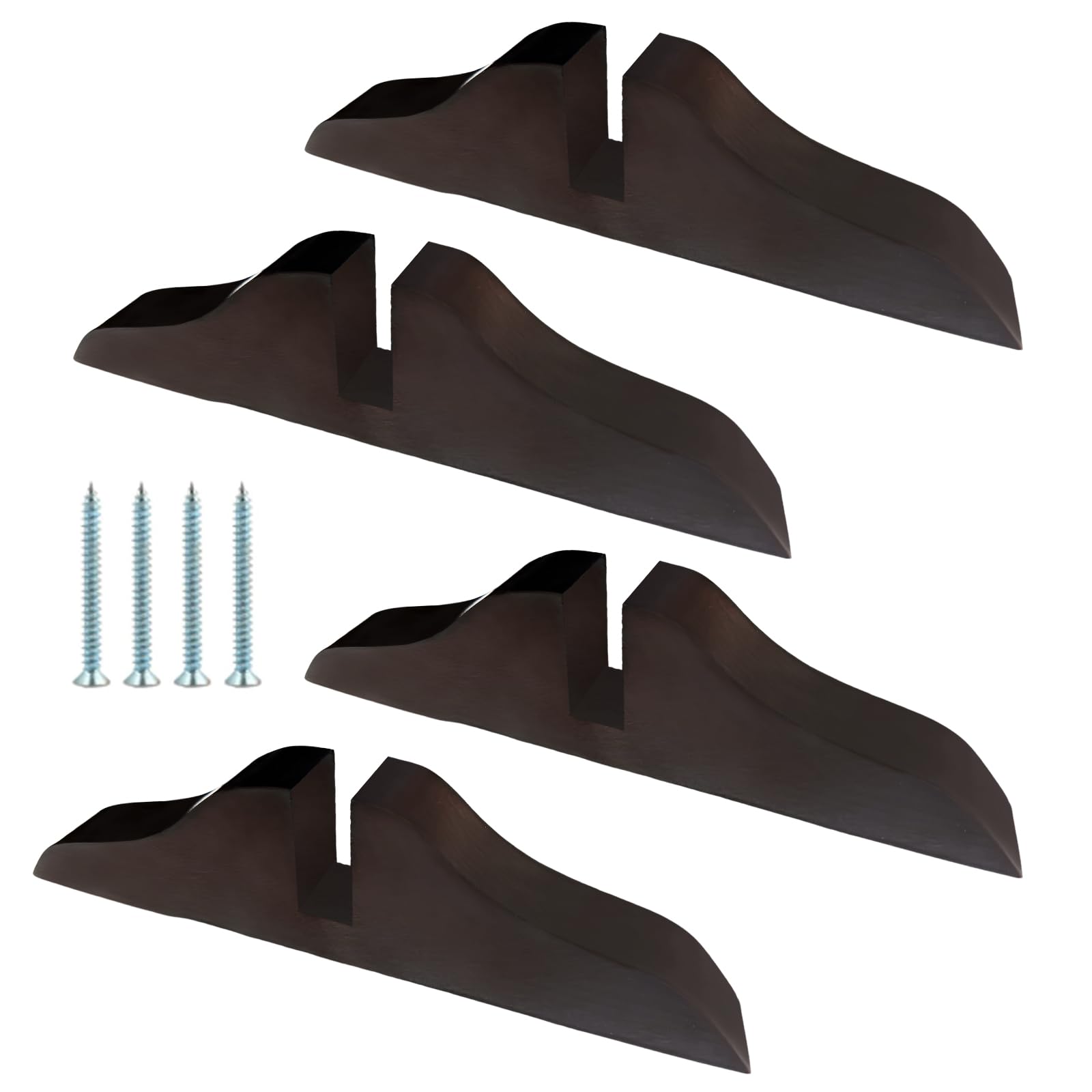 Photo 1 of 4pcs Folding Room Divider Stand, Folding Privacy Screen Holder Wooden Room Divider Stand with Screws, Heavy Duty Partition Feet for Home, Office, Hotel (4 Color Options).