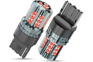 AZQOP Red 7443 LED Brake Tail Lights Compatible with Toyota Tacoma 2016 2017 2018 2019 2020 2021, T20 7444 7440 Replacement Bulbs, 300% Brightness, Built In Resistor CANBUS Error Free, Plug and Play, 2PCS