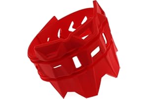 VOZINMOST Motorcycle Universal Exhaust Heat Shield Cover Muffler Pipe Guard Leg Anti Hot Silencer Guard Anti-scalding Protector Ring For Muffler Tailpipe（Red）