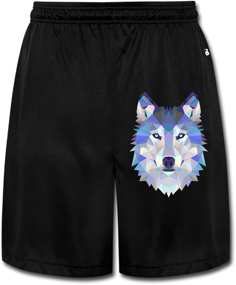 Men's Triangle Wolf Workout Pants 3X Black at Amazon Men’s Clothing store
