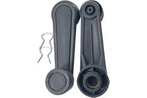 FainWan Pair Window Crank Lever Handle Gray Compatible with Tacoma Corolla Pickup Van T100 69260-10040-J