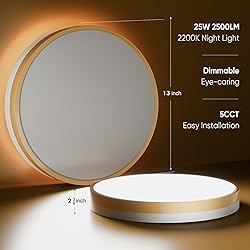 Lightania 13 Inch Flush Mount Ceiling Light with